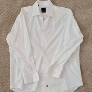 White men's button up shirt